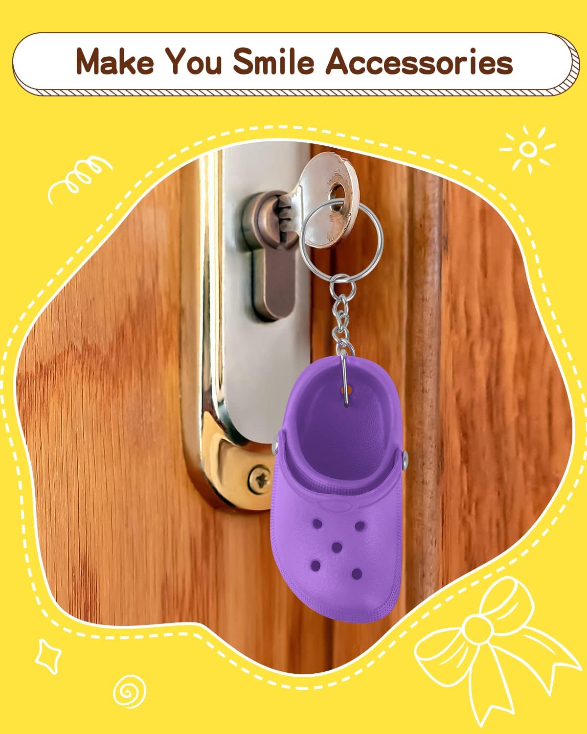 2pcs Cute Shoe Keychains for Women Men Kids Party Favors, Mini Birthday Gifts of Key Chains Car Handbag Backpack