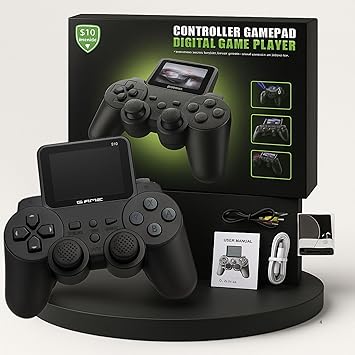 GRAPHENE Video Game for Kids S10 Retro Gaming Console 520 in 1 Mini Controller Gamepad Portable Rechargeable Handheld Digital Game Player Pocket Gamer For 5-12 Years (Pack of 1) - image, photos