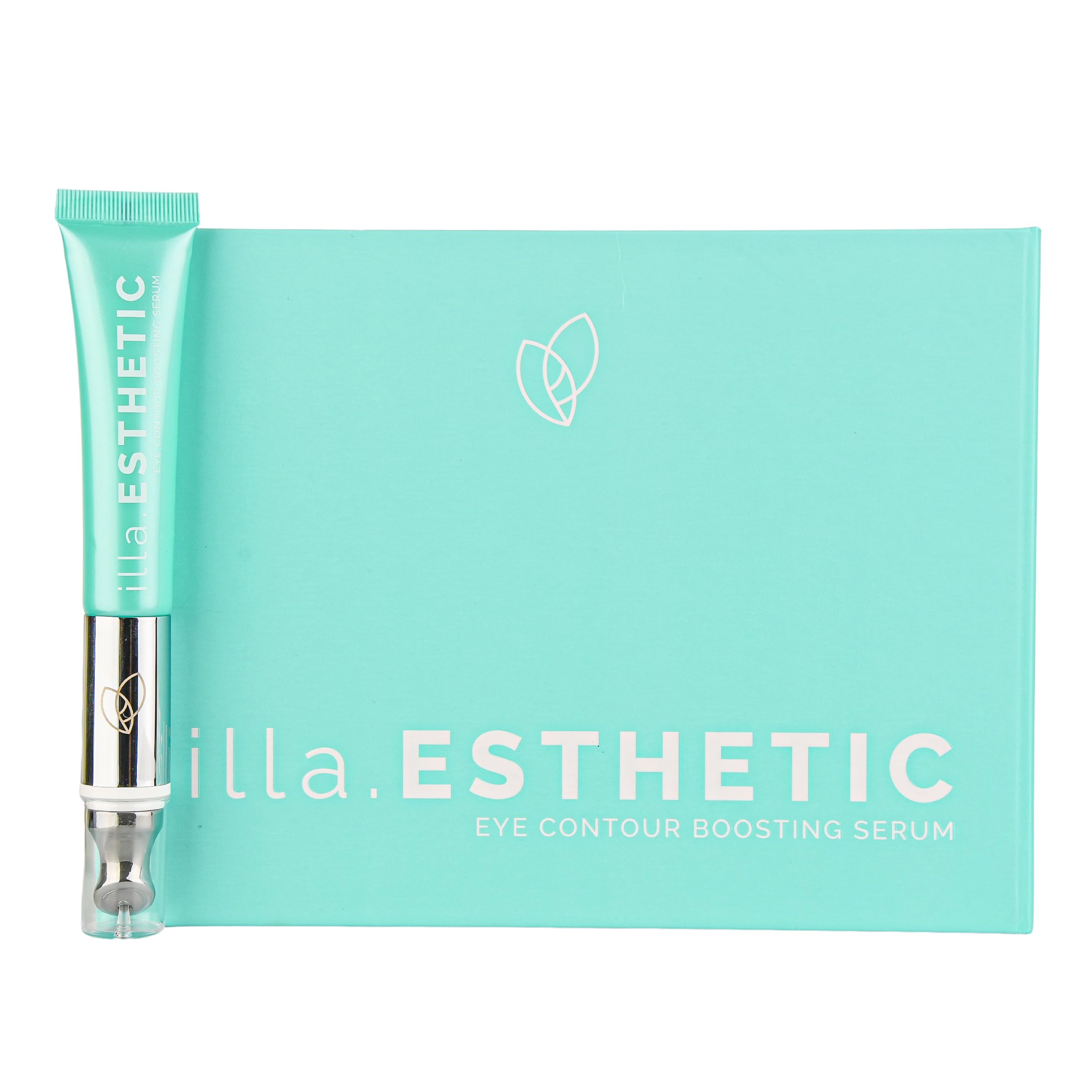 Evoepharm® illa.ESTHETIC Eye Contour Boosting Serum Verjüngendes Anti-Aging Augencreme Hyaluron | Antifalten Mikromassage Lifting Creme | Gegen Tränensäcke Lifting Creme | Ideal als Geschenk