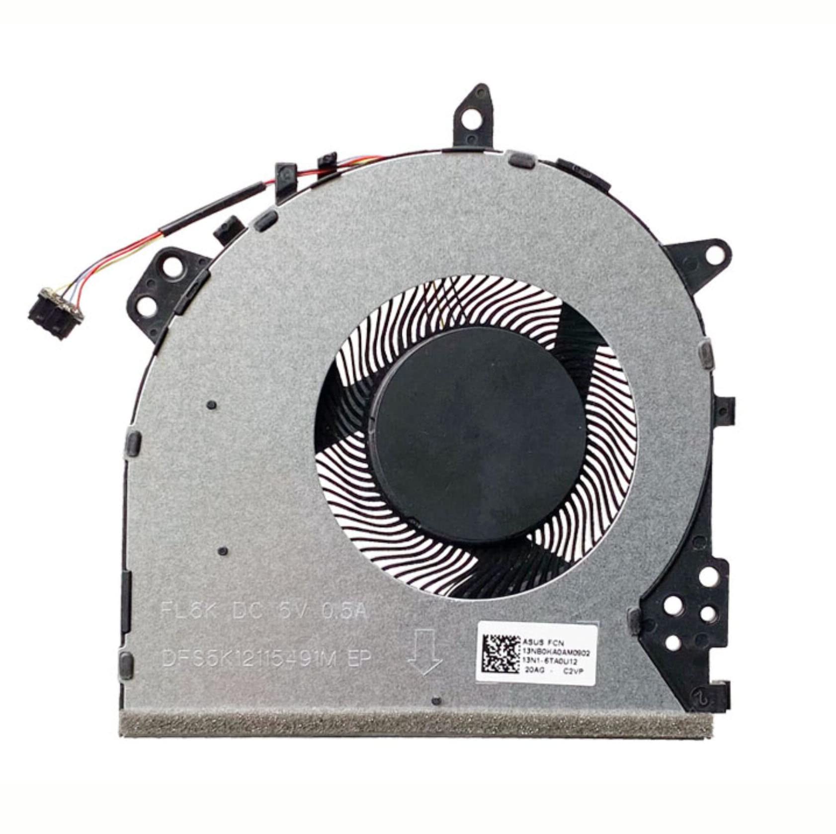 Ventilateur de refroidissement de processeur de rechange pour Asus VivoBook Y5100U X512 X512U X512UF X512UA X512FA F512 F512U F512D F512FA F512UA A512U V5000F R564D NS85C05-18L30 FL6K