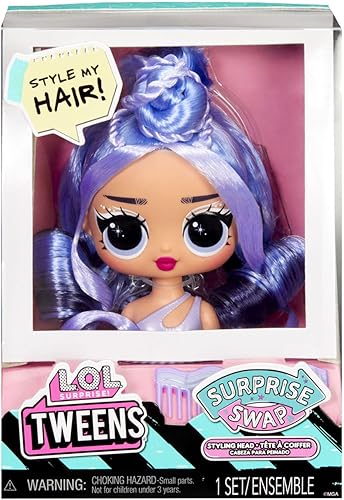 Miniatura 3 de L.O.L. Surprise! Tweens Surprise Swap - Cabezales de peinado que incluyen fabulosos accesorios para el cabello y un hermoso cabello, gran regalo