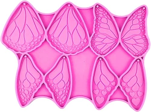 Miniatura 7 de Molde de adorno estilo mariposas, molde de resina epoxi, molde de resina para colgante, adecuado para bricolaje, moldes de aretes, combinación para
