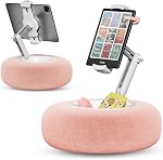 SupeDesk Tablet Stand Pillow Kindle Stand Phone Holder, with Height Adjustable, Snack Bowl, Compatible with 4.7"-13" Phones, Tablets, Tablet Pillow Stand for Reading, Watching Video, Streaming