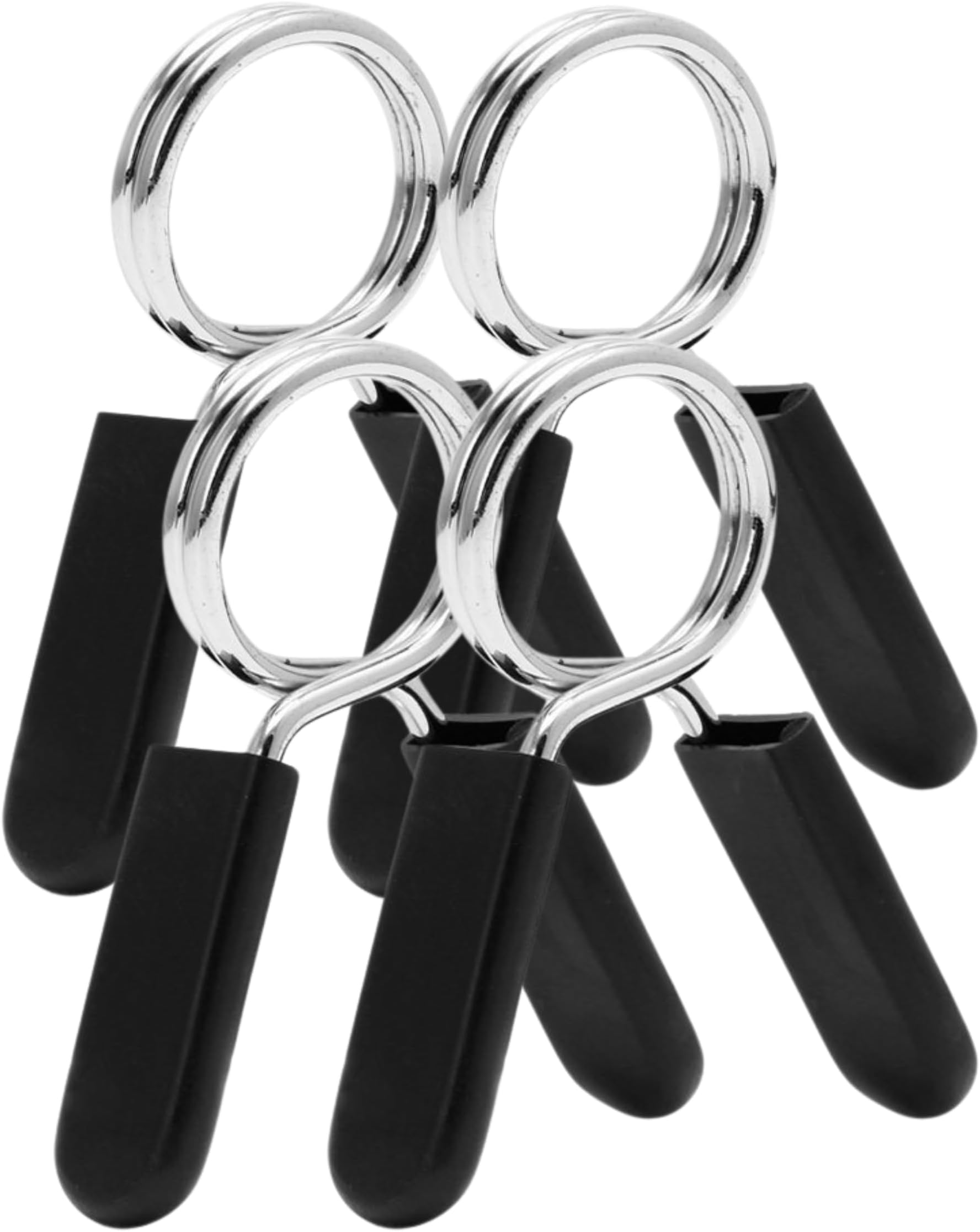 The Pure Blue Spring Steel Weight Clips Metal Clamps for Barbells, Dumbbells, Bars. Weightlifting and Strength Training Essential. Gym Accessories and Fitness Equipment. 4 Sizes.