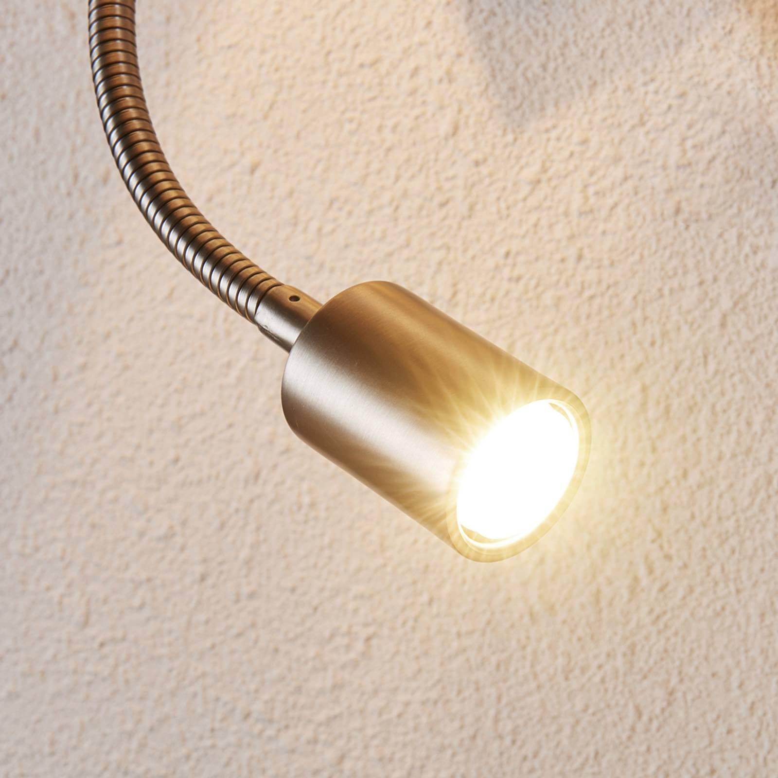 Lindby Wandleuchte, Wandlampe Innen Florens (Modern) in Alu aus Textil (1 flammig E14) - Wandleuchten Wandstrahler Wandbeleuchtung Schlafzimmer/Wohnzimmer Wohnzimmerleuchte