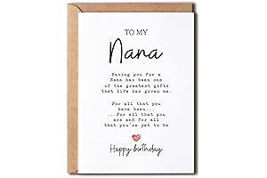 To My Nana - Nana Birthday Card