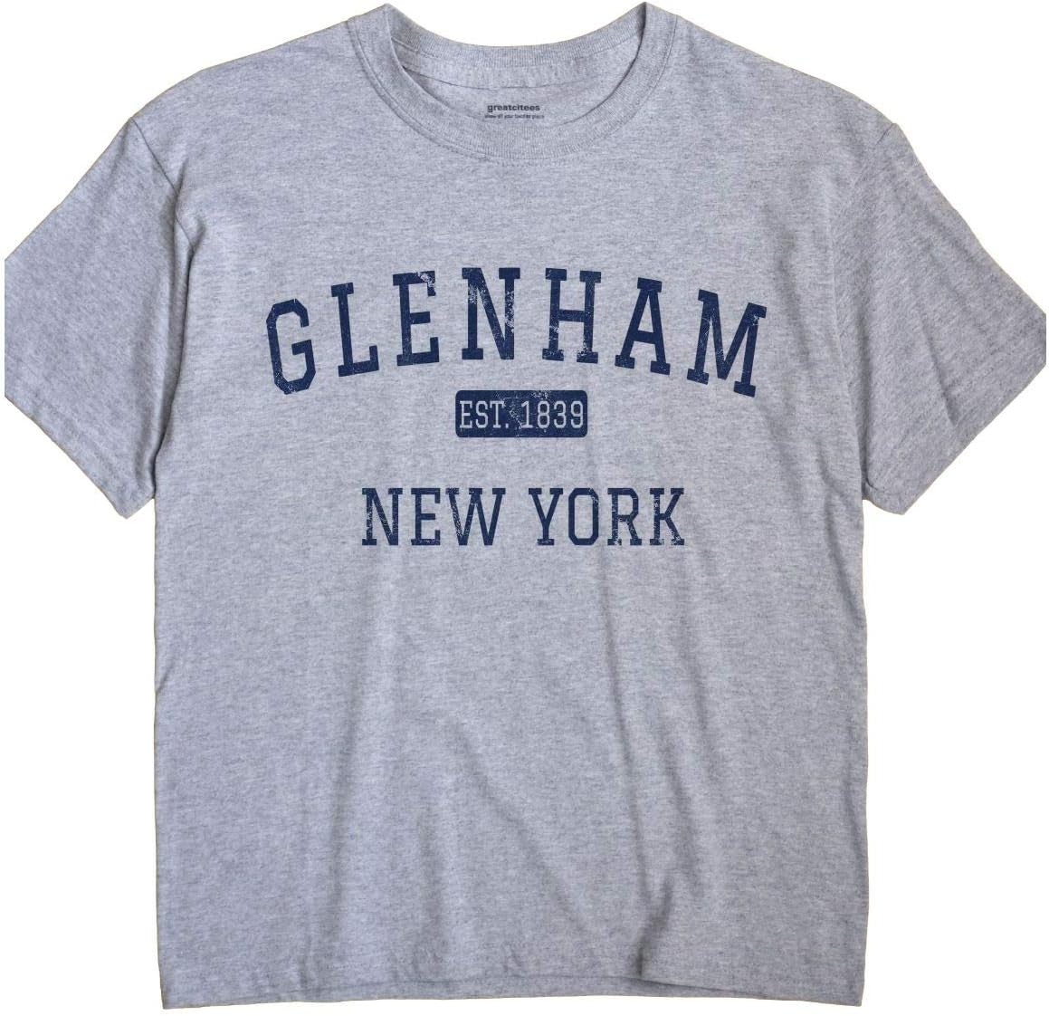 Glenham New York TShirt EST Clothing, Shoes & Jewelry