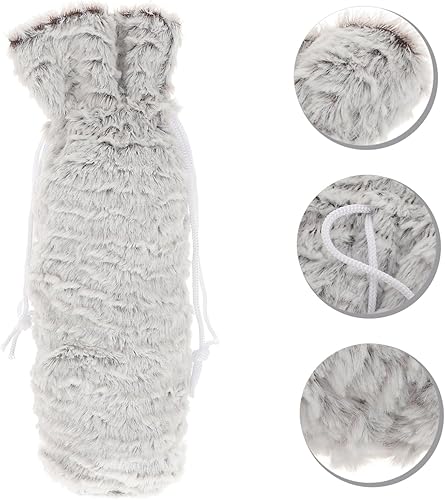 Miniatura 2 de NOLITOY 4 piezas Decoración de Navidad Cubierta de botella de vino Decoración de botella de vino Bolsa de regalo de vino Cubierta de botella de