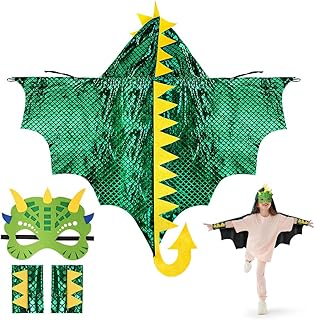 Aomig Dinosaur Cape, Dinosaur Carnival Cloak, Children's Cosplay Carniva...