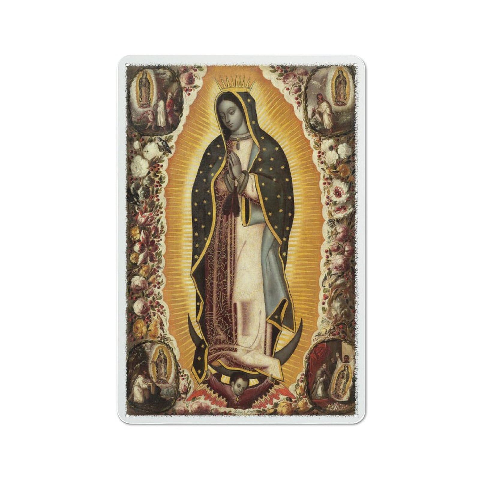 Junmoney Virgin Of Guadalupe Vintage Metal Gift Sign 30X20cm, Novelty Wall Art For Hallway, Home Bar, Garage Or Study