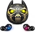 Kids Wireless Earbuds Bluetooth Headphones in Ear Earphones with Mic, Touch Control IPX5 Waterproof 32H Playtime Hi-Fi Sound Deep Bass Headset, Single/Twin Mode Low-Latency Game Modes