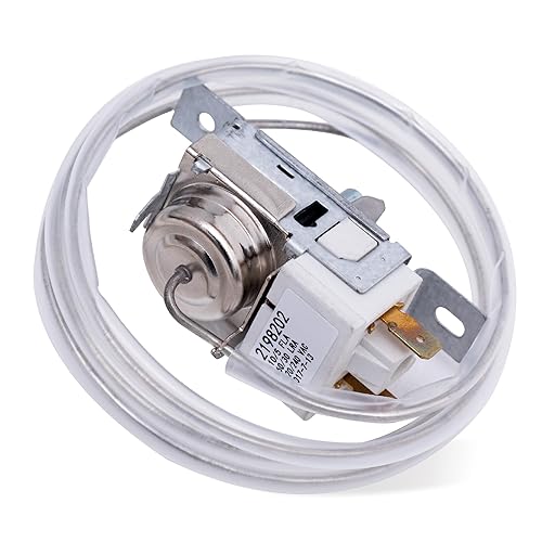 Canamax 2198202 Termostato de control de frío para refrigerador, compatible con Whirlpool Kenmore, sustituye a 2161284 2198201 PS11739232 AP6006166