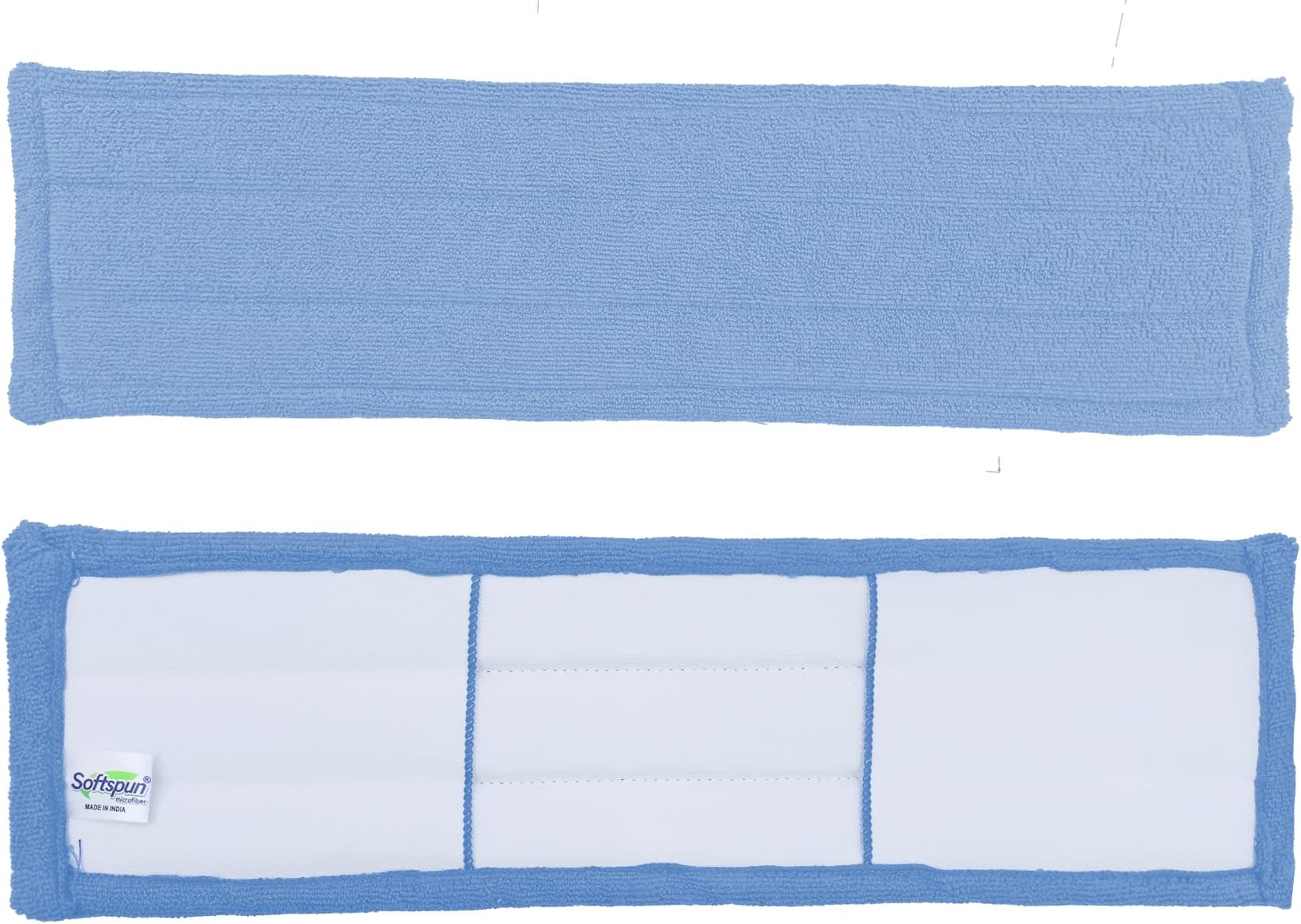 SOFTSPUN Microfiber Wet & Dry Cleaning Mop Refill - Sky Blue - 19inches