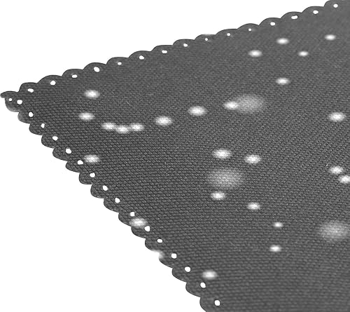 Miniatura 4 de Wamika - Manteles individuales de diseño de rayas, diseño de corazones y flores, antideslizantes, lavables, resistentes al calor, para cocina,