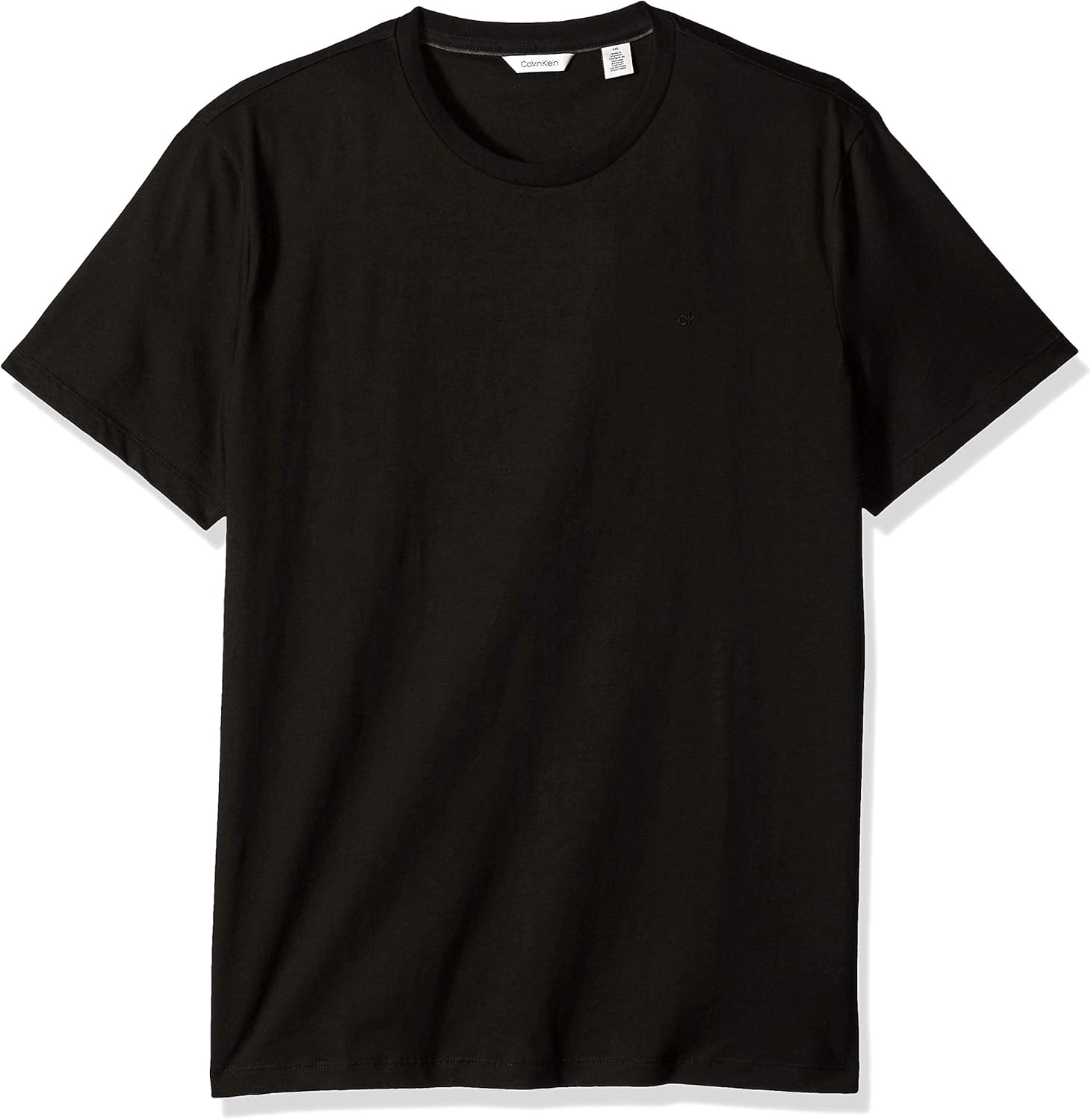 Calvin Klein Men's Short Sleeve Crew Neck Jersey Tee Shirt, Black, X-Small - Image 3