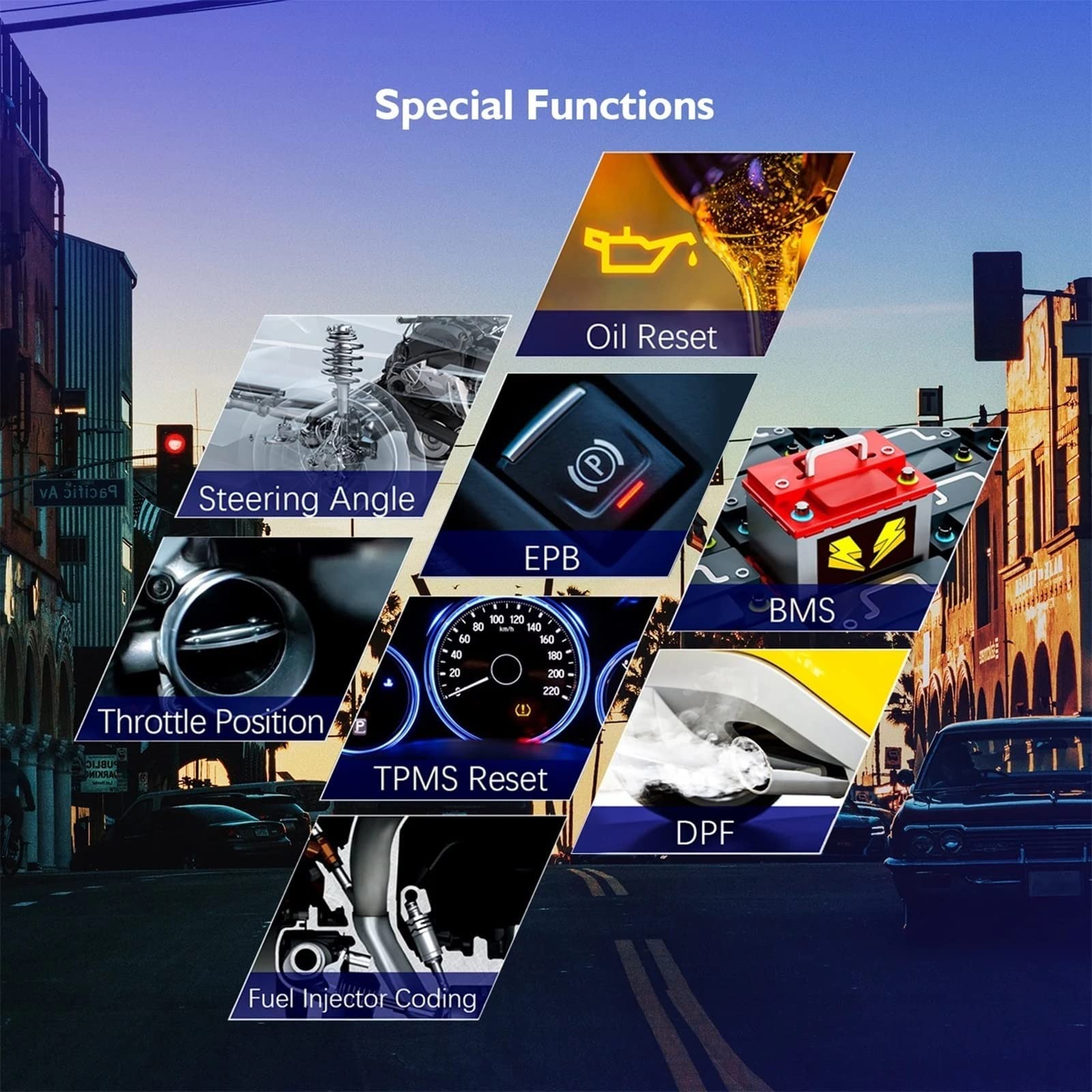Scanner De Diagnostic Automobile Scanner OBDII EOBD Lecteur De Codes Outil De Diagnostic Automobile Outil De Lecture Effaçant Réinitialisant Les Codes Scanner OBD2