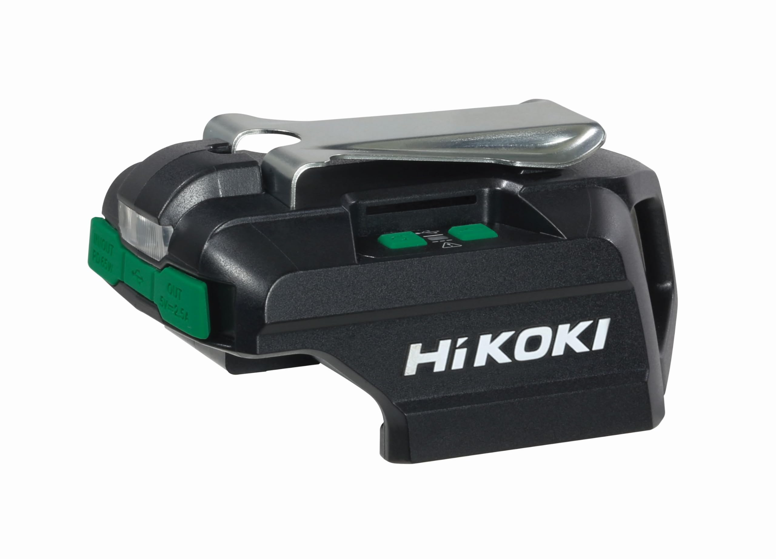 HiKOKI Cargador de batería UC18DAW4Z, cargador de batería de 18 V, 3,5 A | Función de banco de energía para smartphone y portátil, incluye adaptador de red y cable USB-C, peso ligero, 180 g