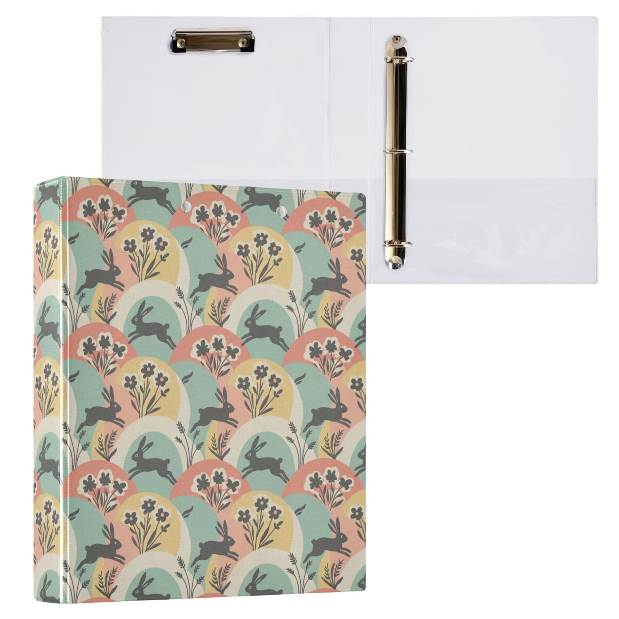 Tre raccoglitori ad anelli da 1 e mezzo pollice con tasche 1/2 confezione raccoglitore per studenti universitari copertina rigida