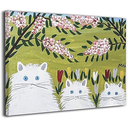 Amazon 絵画 油絵 30 40 Cm モードルイス 花の猫 ポスター おしゃれ インテリア 壁アート フォトフレーム おしゃれ インテリアアート 装飾画 キャンバスアート アート油画 パネル ャンバス 玄関 Unframed ウォールステッカー オンライン通販