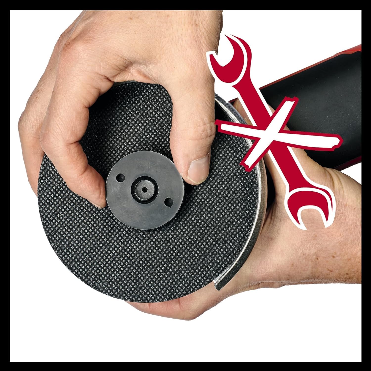 Einhell Amoladora angular con batería TE-AG 18/115 Q Li-Solo | PXC | 18 V | Ø 115 mm | Profundidad de corte de 28 mm | Ranura Quick-Fix | Cambio de disco sin herramientas | Sin batería