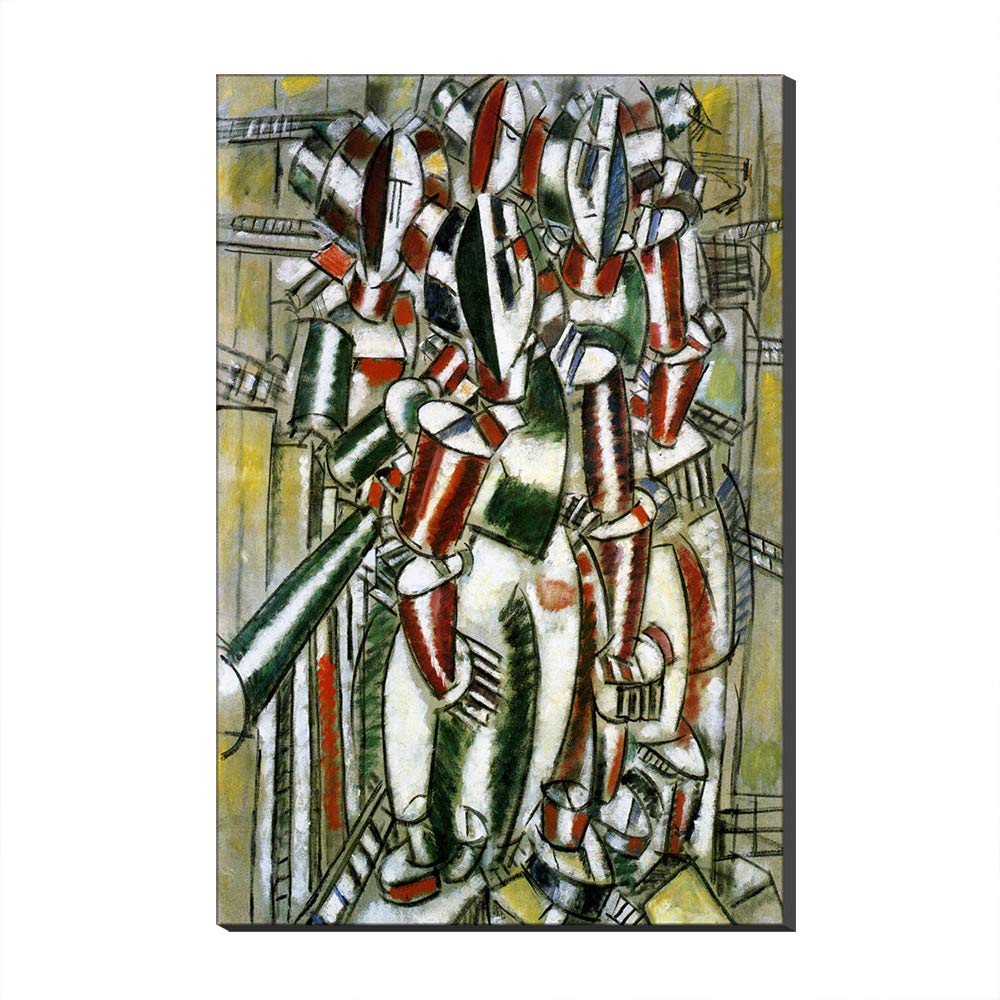 Pięćsprzedawca Fernand Lekki, obraz balkonowy na płótnie drukowane na płótnie sztuka giclee do dekoracji wnętrz (z ramą, 40_x_60_cm)