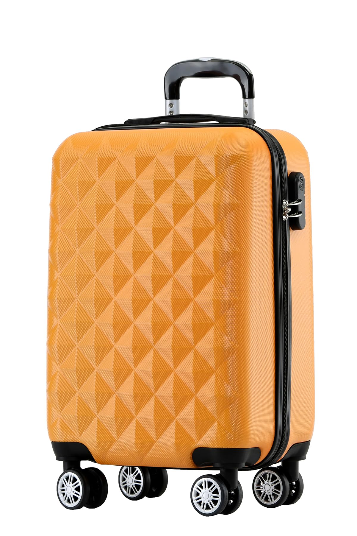 BEIBYE 2066 Hartschalenkoffer aus ABS, Reisekoffer mit 4 Zwillingsrollen und Zahlenschloss, Erweiterbarer Trolley Koffer L XL + Handgepäck M (ohne Erweiterung), Kofferset oder Einzelkoffer