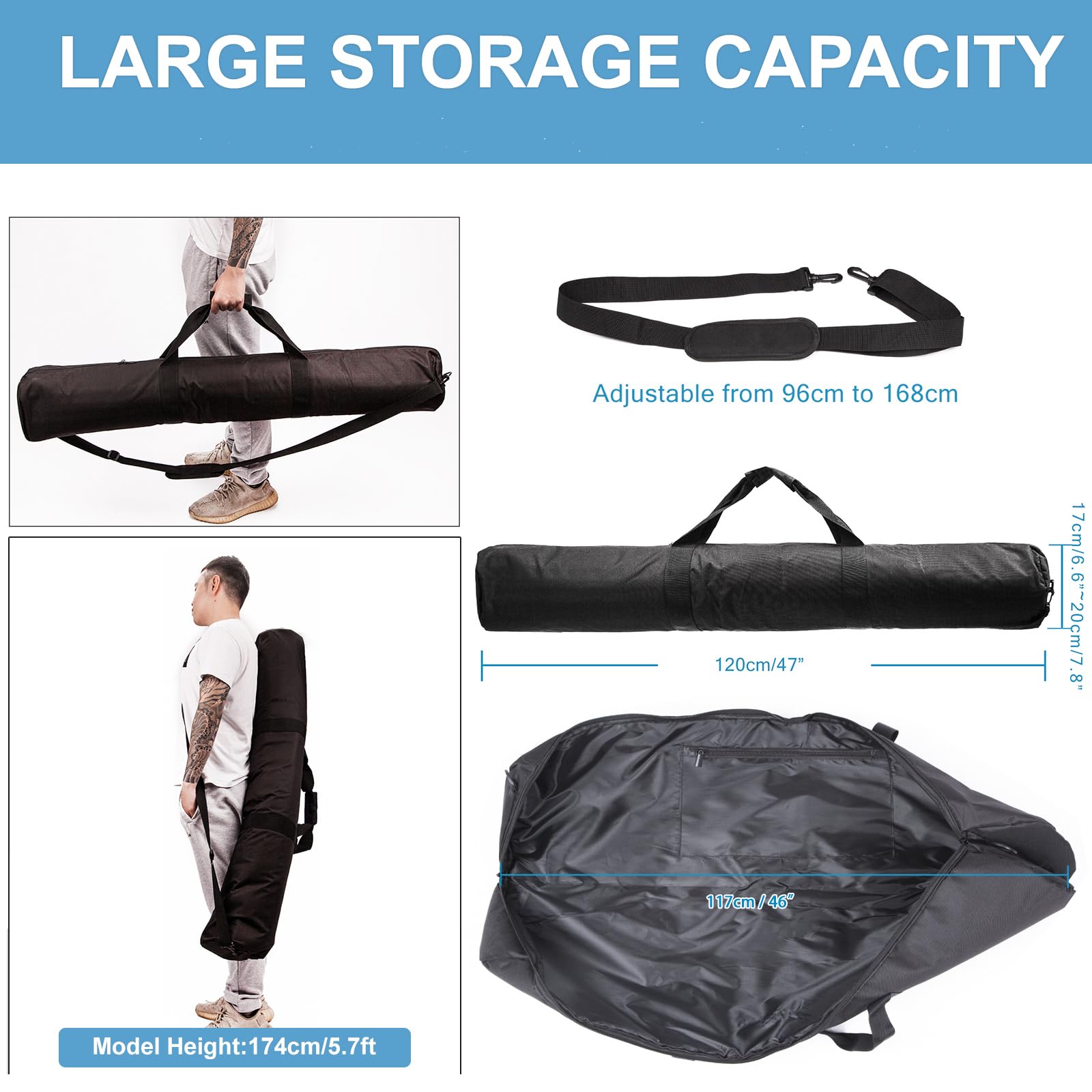 Torba do przechowywania sprzętu wędkarskiego 120 cm, przenośny organizer na wędkę wędka wędkarska Geer walizki na narzędzia wodoodporny duża pojemność pokrowiec wędkarski torba wędki walizki i