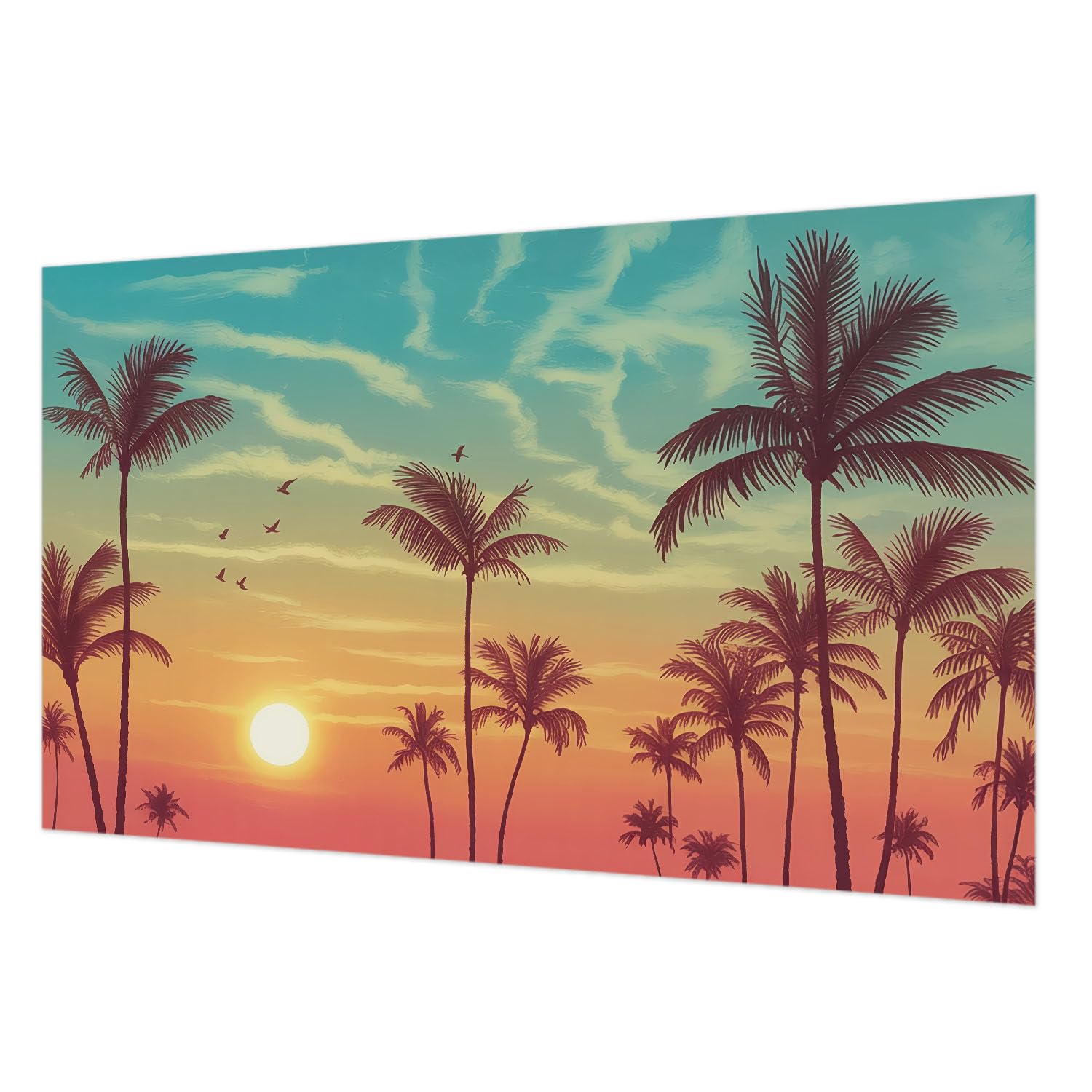 Papier peint intissé paysage tropical Tulup 416x254 cm avec colle incluse
