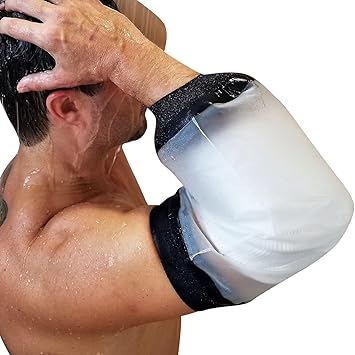 FIGHTECH PICC Line Shower Cover Upper Arm Waterproof Sleeve Length 11 in | Fits Biceps 8-14 in Waterproof Sleeve keeps PICC Lines, IVs, Casts, Bandages, Wounds Dry while Showering - Comfortable Fit