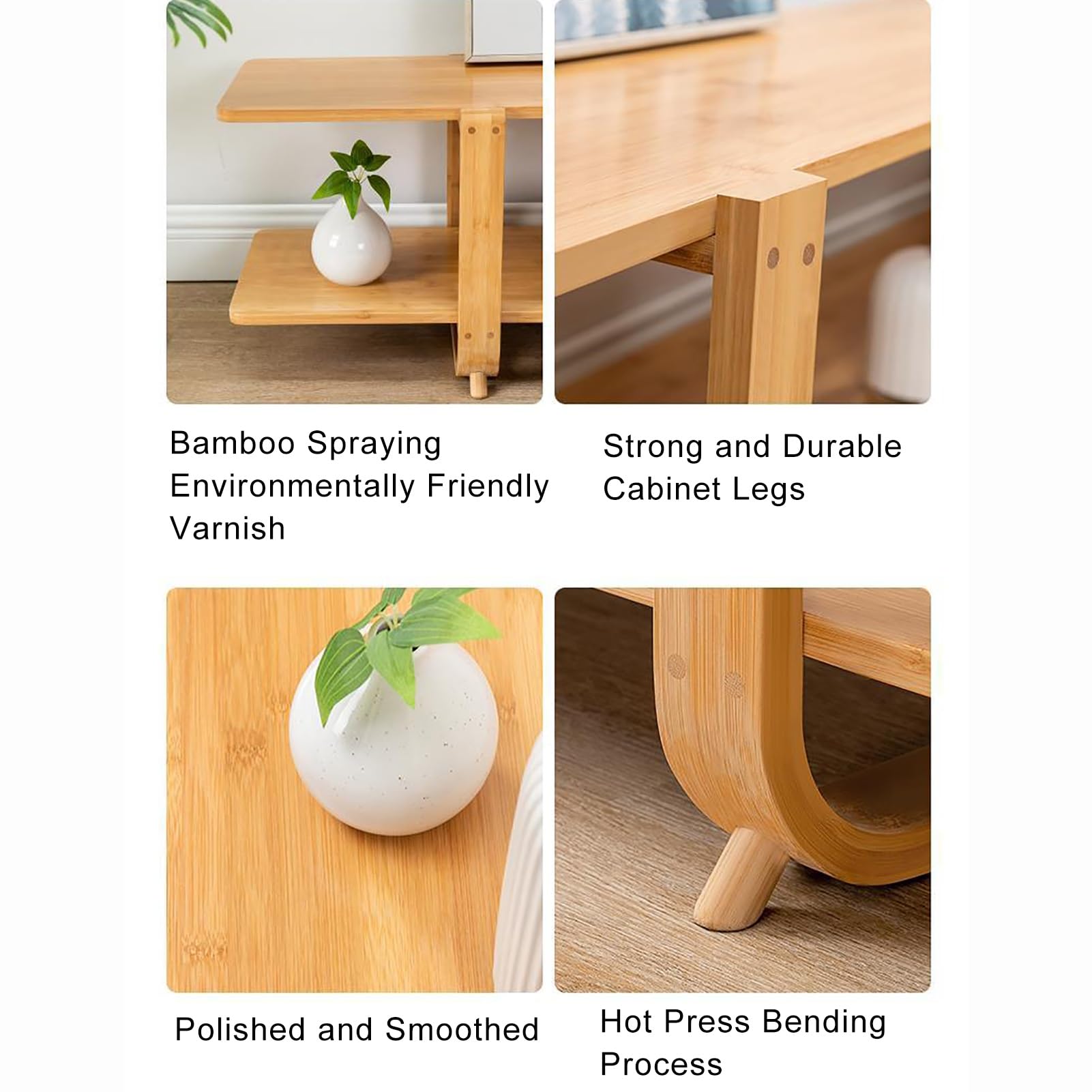 Amazon｜テレビボード 竹 テレビ台 65インチまでのテレビ用