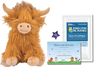 The Bear Factory Hazel The Highland Cow Plush – 16” Premium Stuffed Animal – Cute & Fluffy Highland Cow Toy – Soft Plush Farm Animal Gift for Kids & Adults