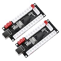 Vista 4 de Guwarry 2-Player Zero Delay Generic Game Controller USB to Joystick for MAME & Raspberry Pi 1/2/3 RetroPie DIY Projects Support for SANWA Parts