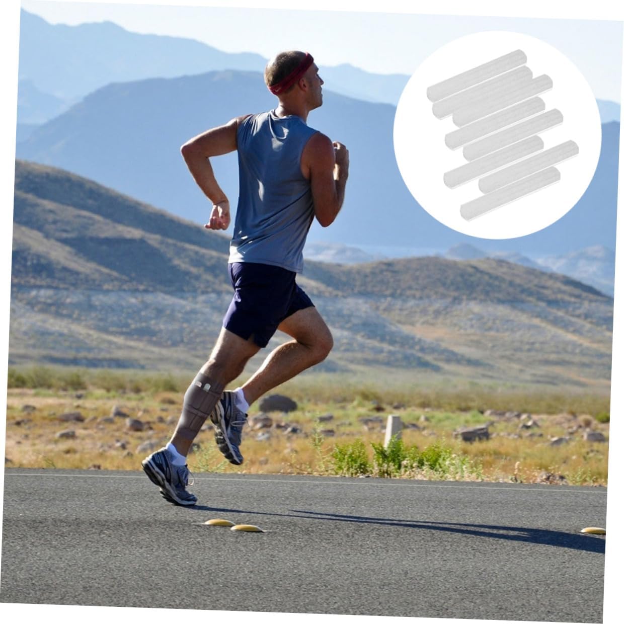 Alipis 8pcs Plated Steel Plates for Weighted Vest Adjustable Strength Training Running Weighted Bar Rustproof Fitness Exercise Inserts