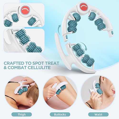 Miniatura 3 de Herramienta de masaje para celulitis, masajeador de drenaje linfático, rodillo muscular, masaje de fascia profunda, eliminación de piel con