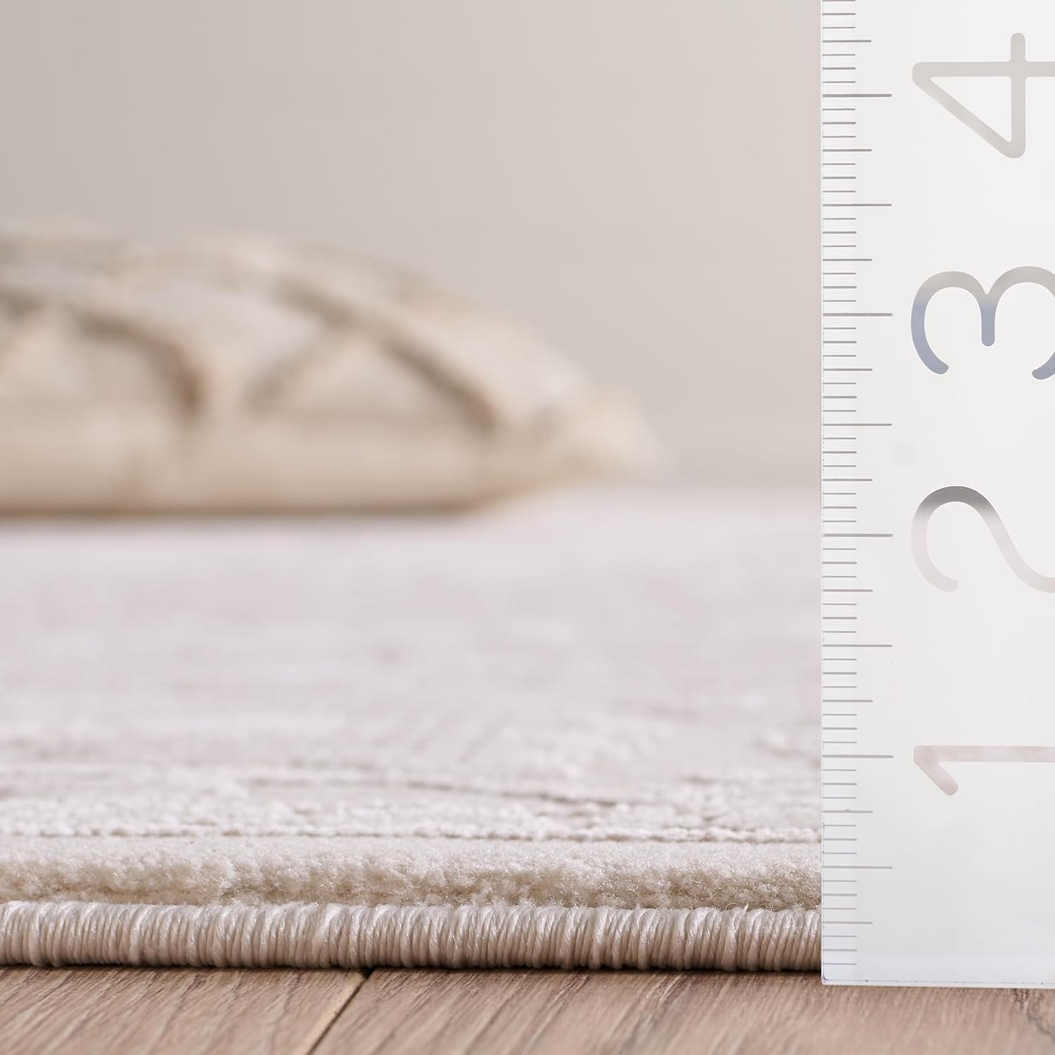 SAFAVIEH Reflection Collection Runner Rug - 2'3" x 8', Ivory & White, Non-Shedding & Easy to Clean, Ideal for Hallway, Foyer, Entryway, Bedroom (RFT665E)