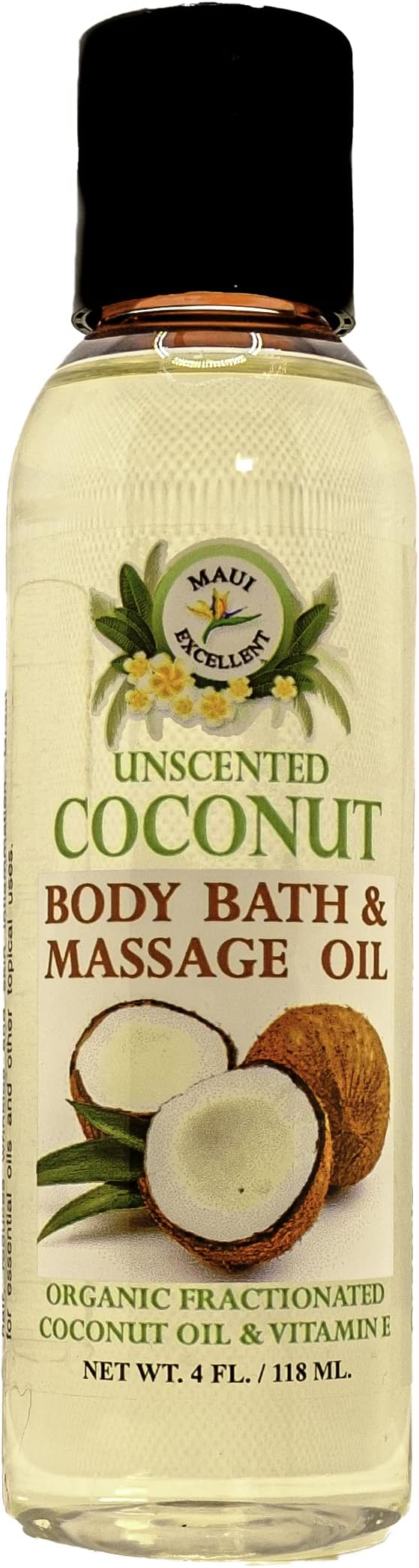 Unscented Coconut Body, Bath & Massage Oil
