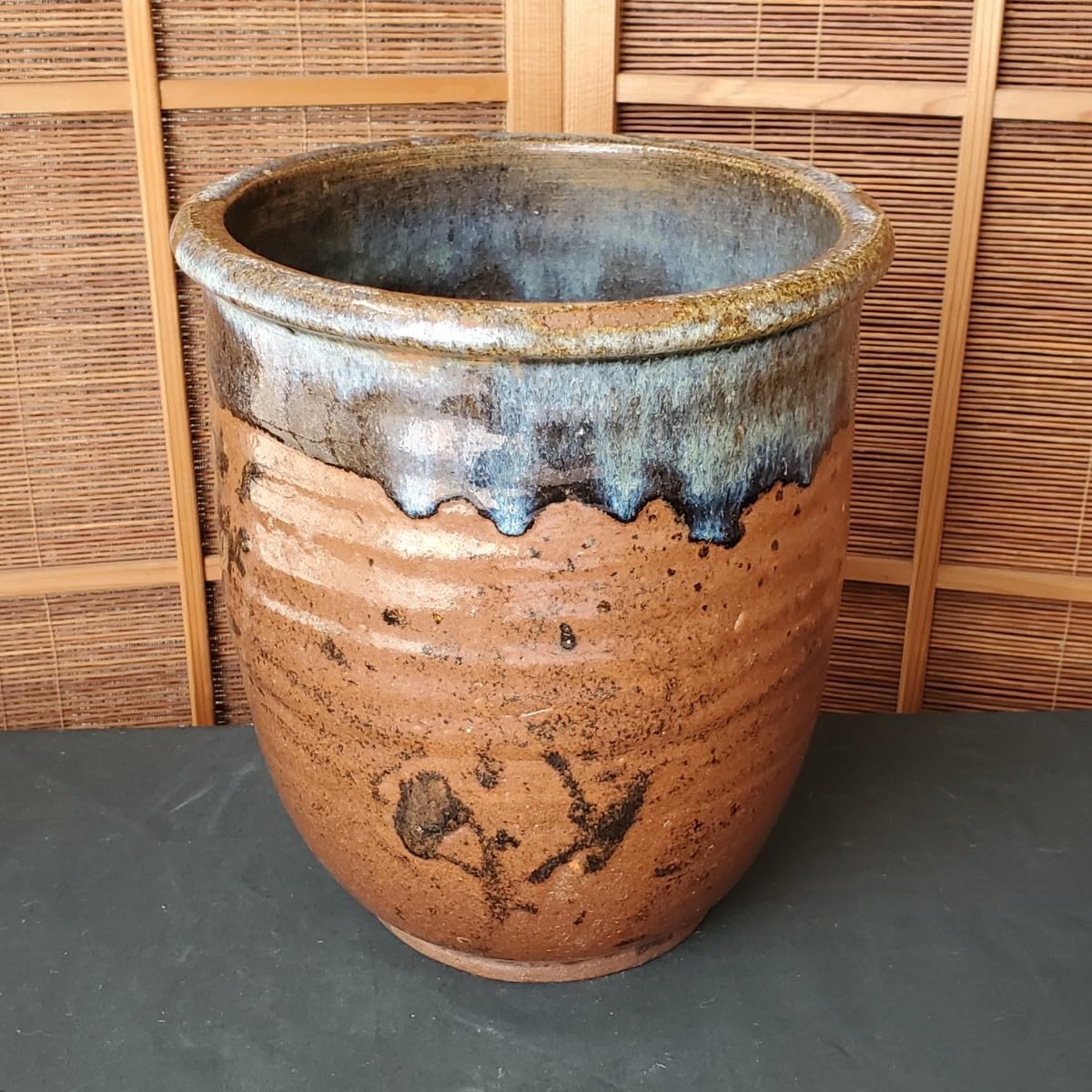 楢岡焼 白岩焼　甕　カメ　壺 楢岡焼 白岩焼 甕 カメ 壺