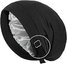 Unisex Casual Sleep Hat, Silk Hair Protection Hat, Silk Lined Knitted Hat for Men and Women