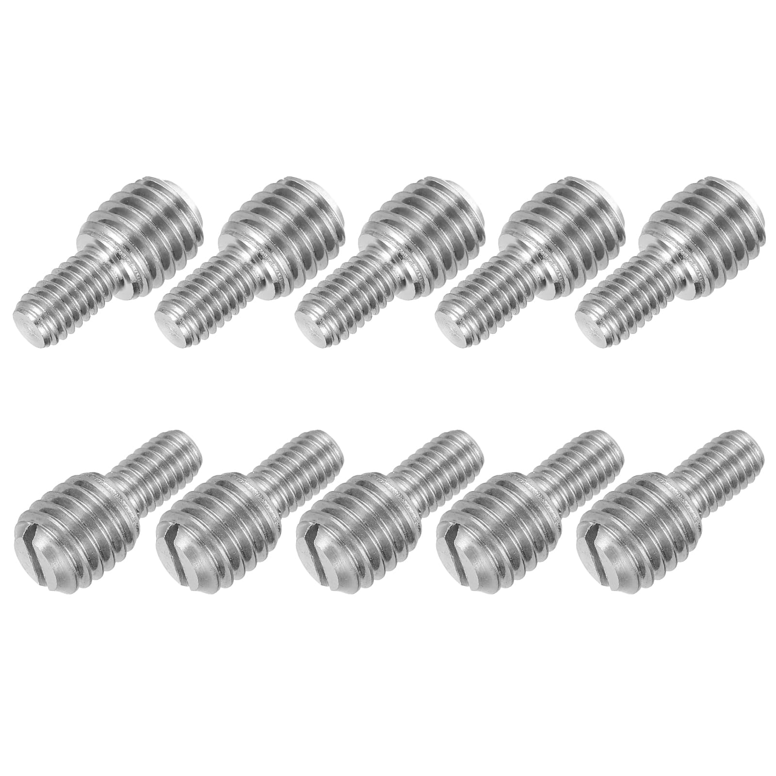 PATIKIL M6x10 to M10x10 Double End Threaded Stud Screw Bolt
