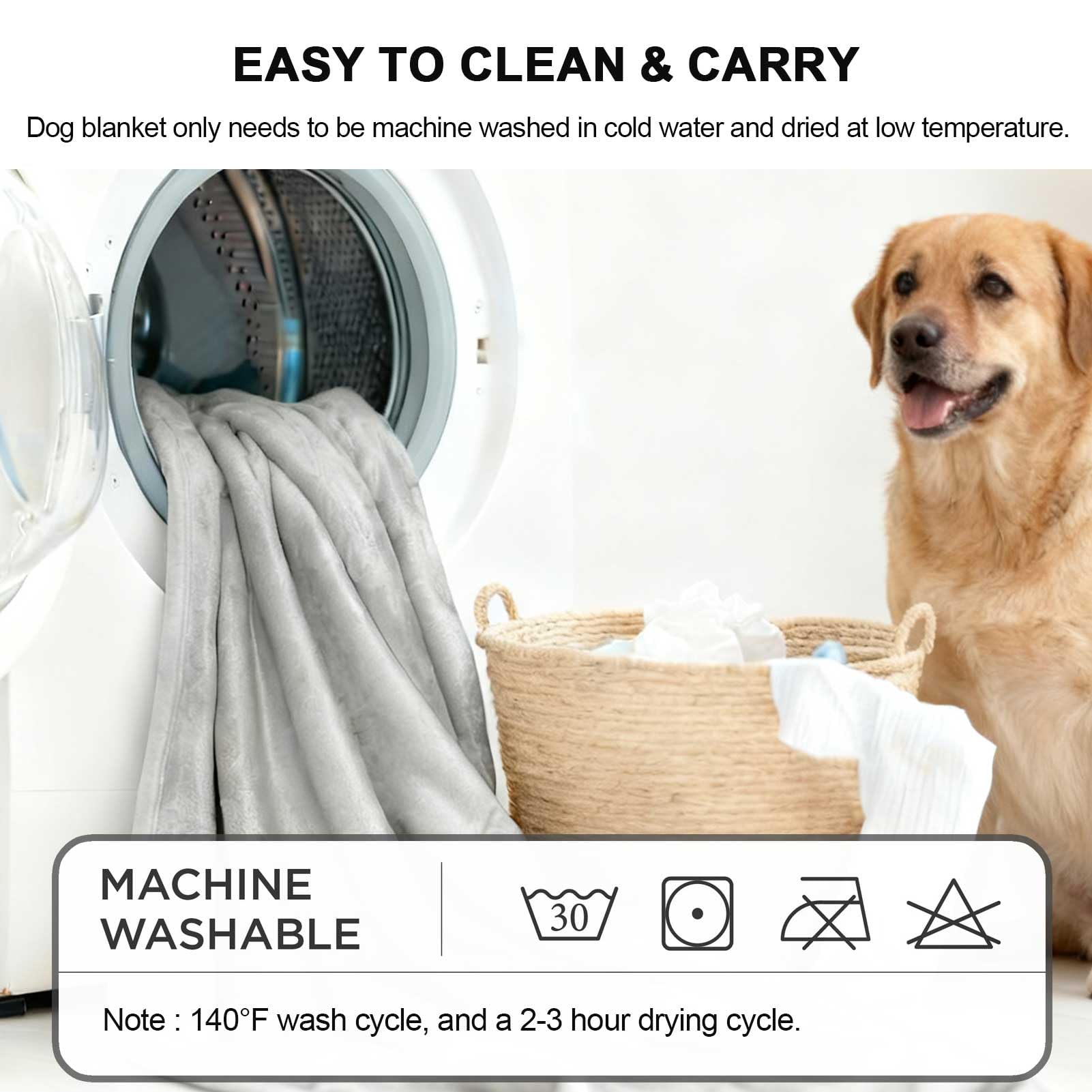 Manta Impermeable para Mascotas para Cama, Manta Reversible de Franela Suave, Manta de Cama para Parejas Lavable, Manta para Perro a Prueba de Derrames para Sofá,Light Grey,200x230cm