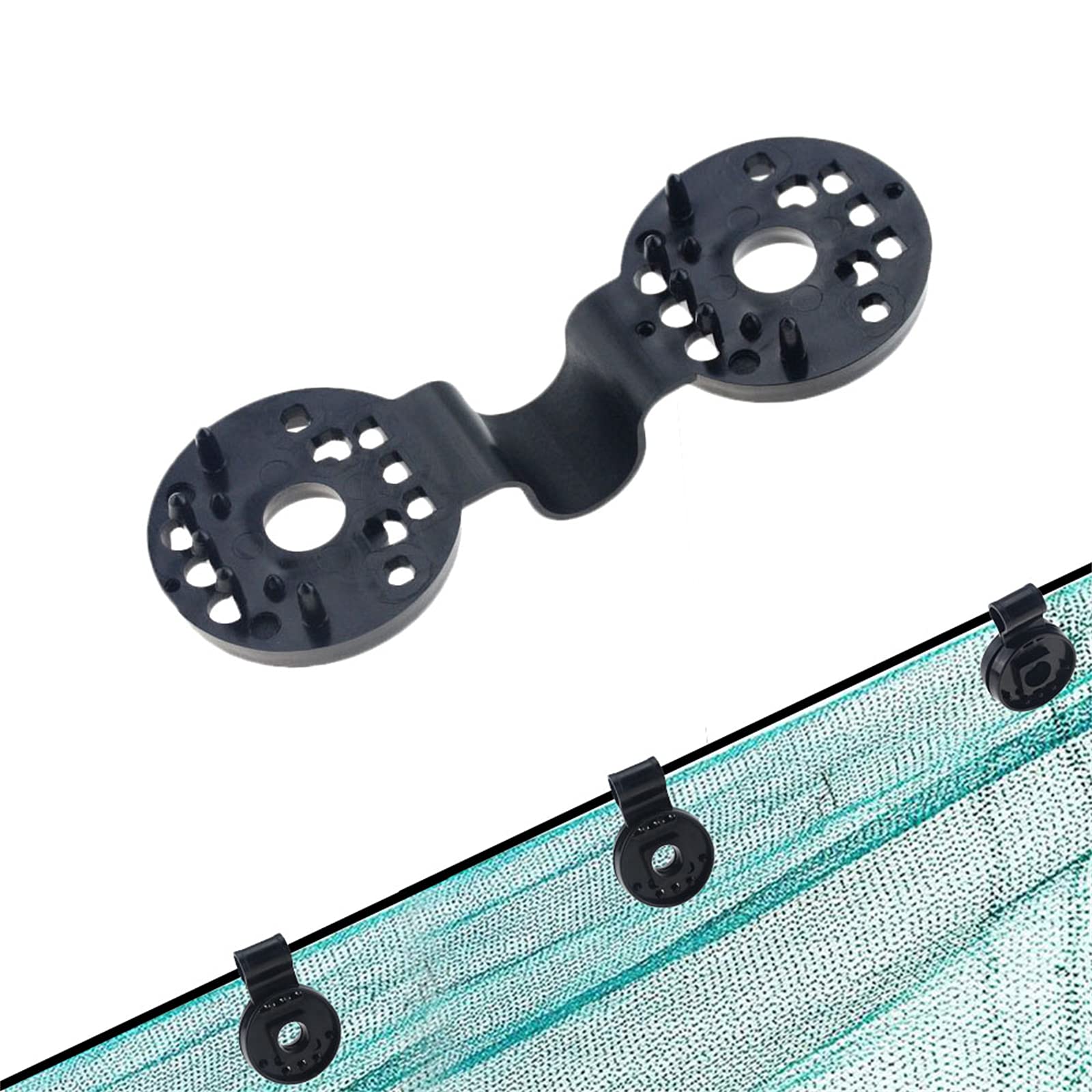 Clips de plástico para tela de sombra red de jardín y accesorios de sombra 50uds