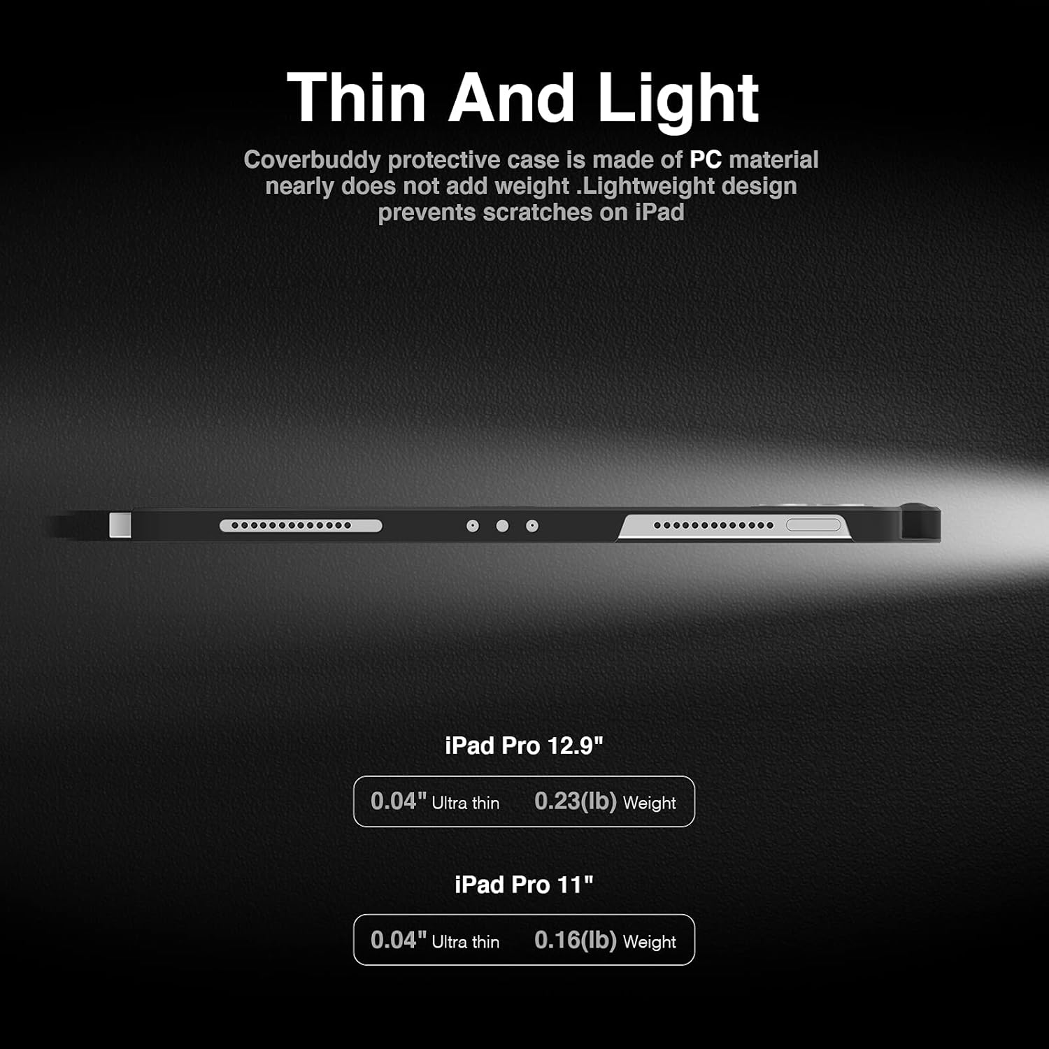 SWITCHEASY CoverBuddy Lite for iPad Pro & iPad Air Case, Work with Magic Keyboard & Smart Keyboard Folio (Keyboard Not Included) | ONLY for 2018-2022 iPad Pro 11" / 2020-2022 iPad Air 10.9" (White)