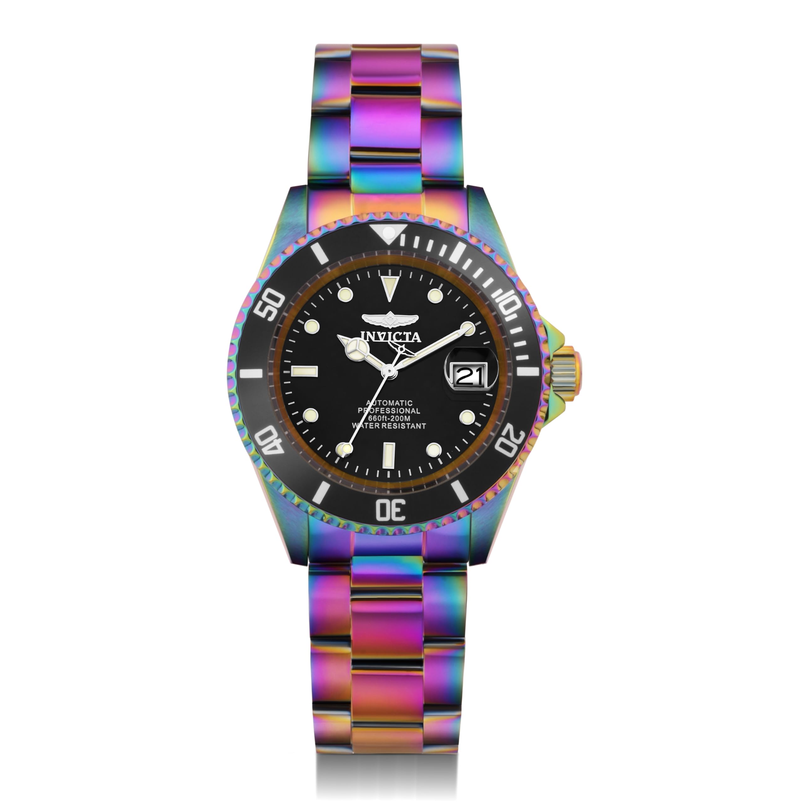 Invicta Unisex Automatic Watch Analog Display And Stainless Steel Strap