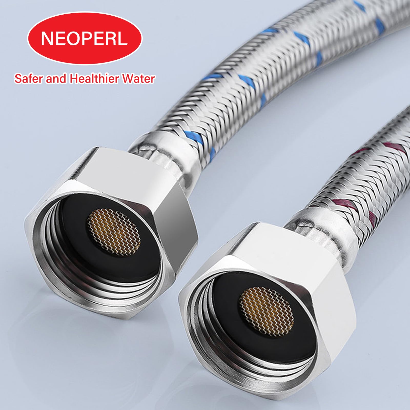 Niederdruck Wasserhahn Küche Spültischarmatur Mischbatterie Armatur Küche mit 2 Sprühfunktionen um 360° Gedreht Werden Gebürstetes Nickel mit Herunterziehbare Brause