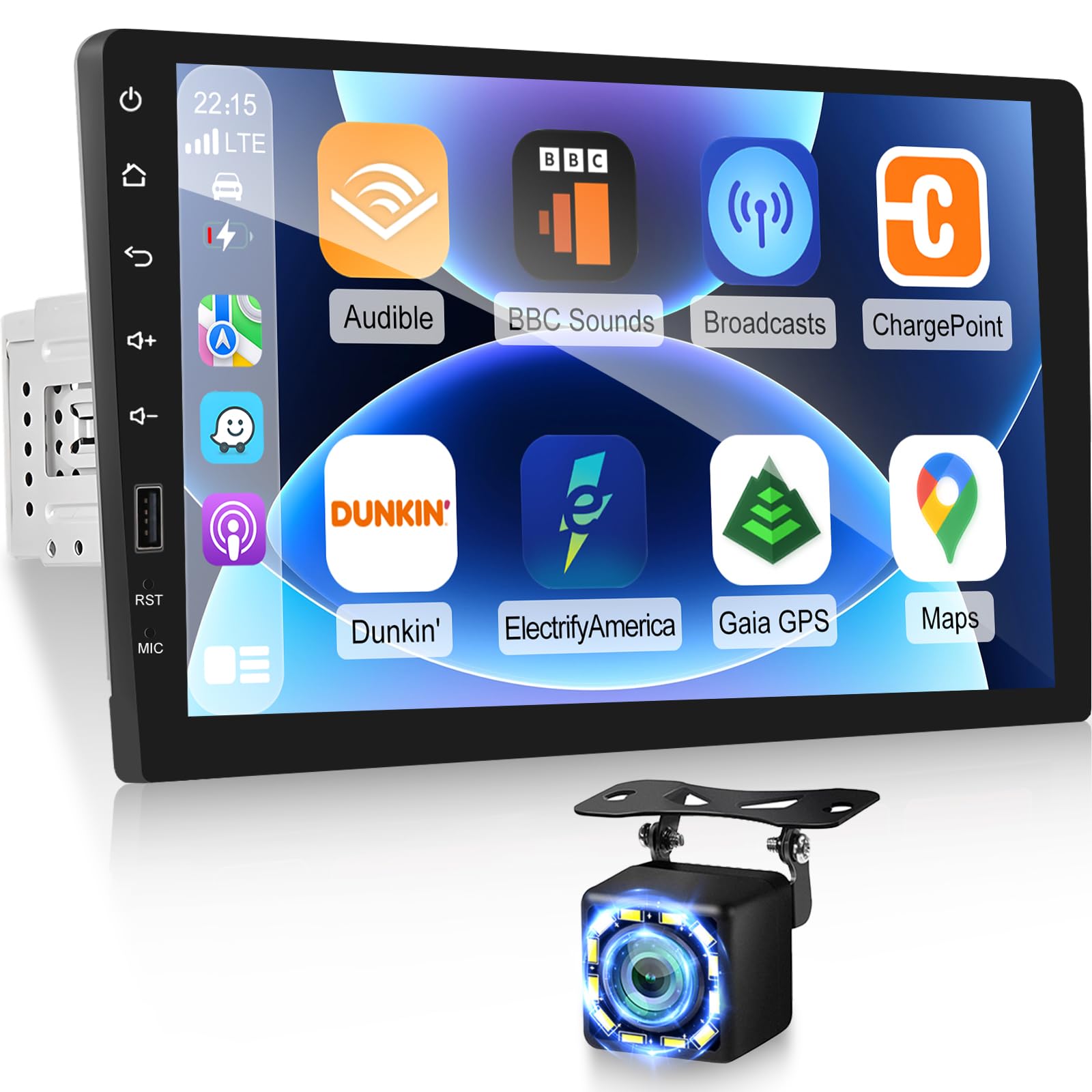 NHOPEEW 9inch Single Din Touchscreen