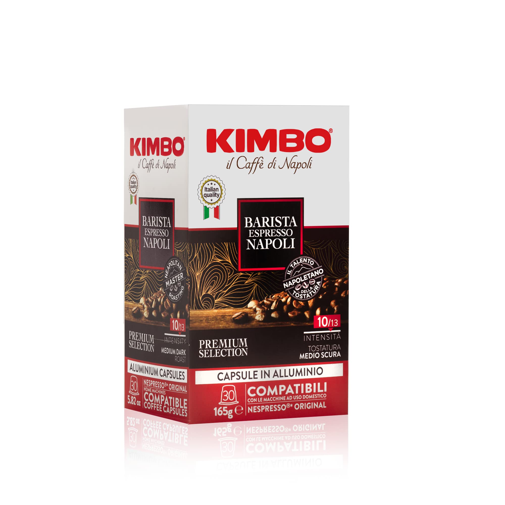 Kimbo Capsule Compatibili Nespresso Original in Alluminio - 30 Capsule - Barista Espresso Napoli