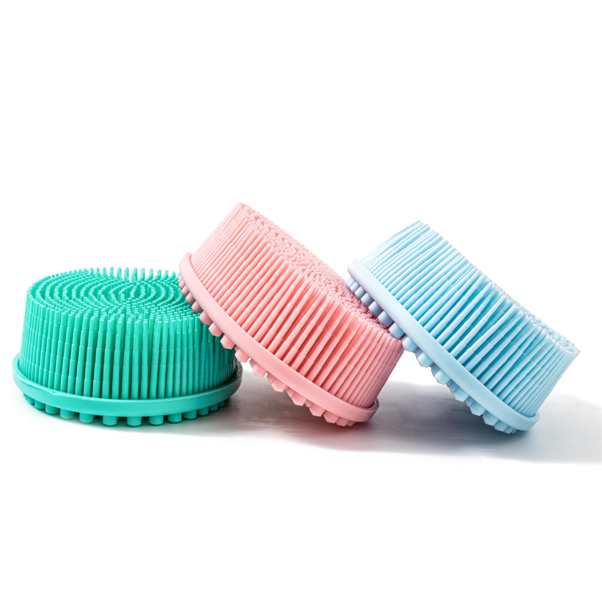 Premium Sensory Brush for Kids or Autism,Soft Silicone Body Scrubber,2 in 1 Sensory Room Occupational Therapy Brushes,Silicone Loofah,Pet Shower Brush Bath Brush Shampoo Brush - Image 2