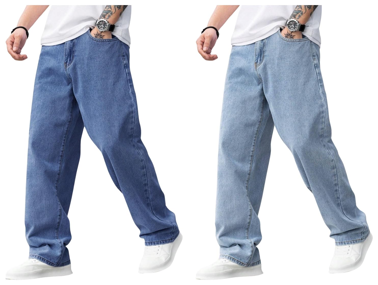 lymio Men's Straight Fit Mid Rise Jeans-picture-19