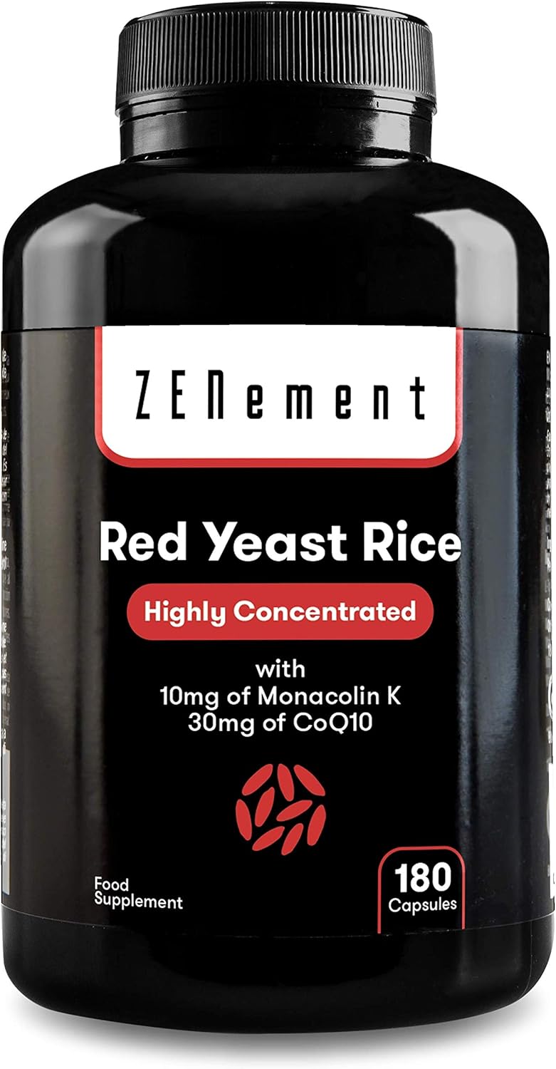 Red Yeast Rice Highly Concentrated with 10mg of Monacolin K & 30 mg of