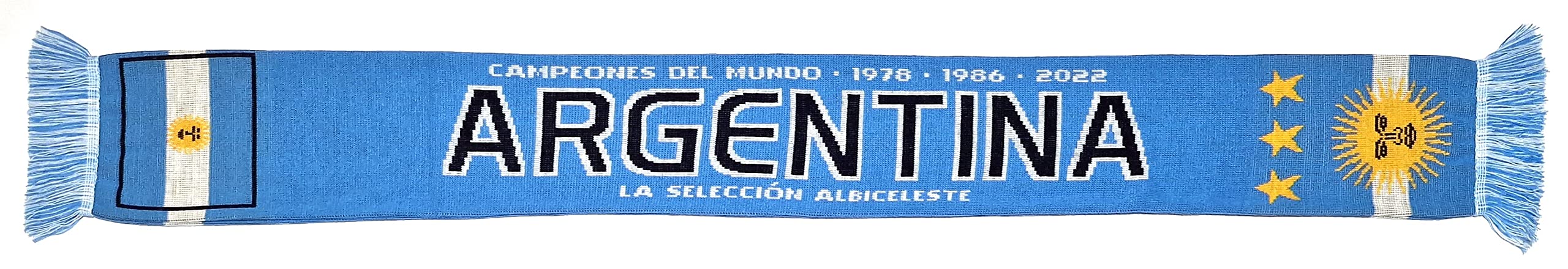 Euroscarves Argentyna piłka nożna dzianinowy szalik